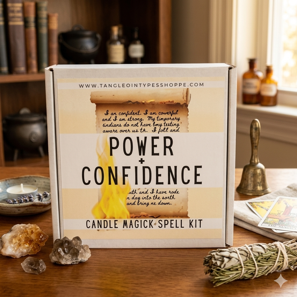 Power + Confidence Spell Candle Kit image 0