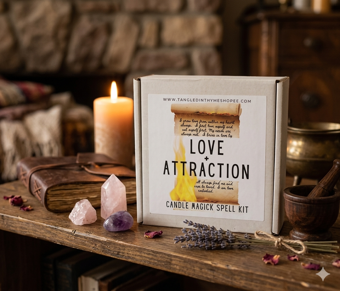 Love + Attraction Spell Candle Kit image 0
